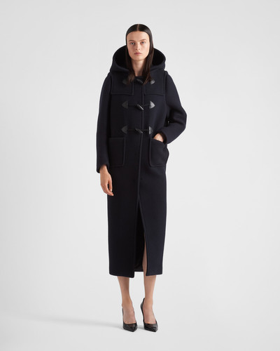 Prada Single-breasted velour cloth coat outlook