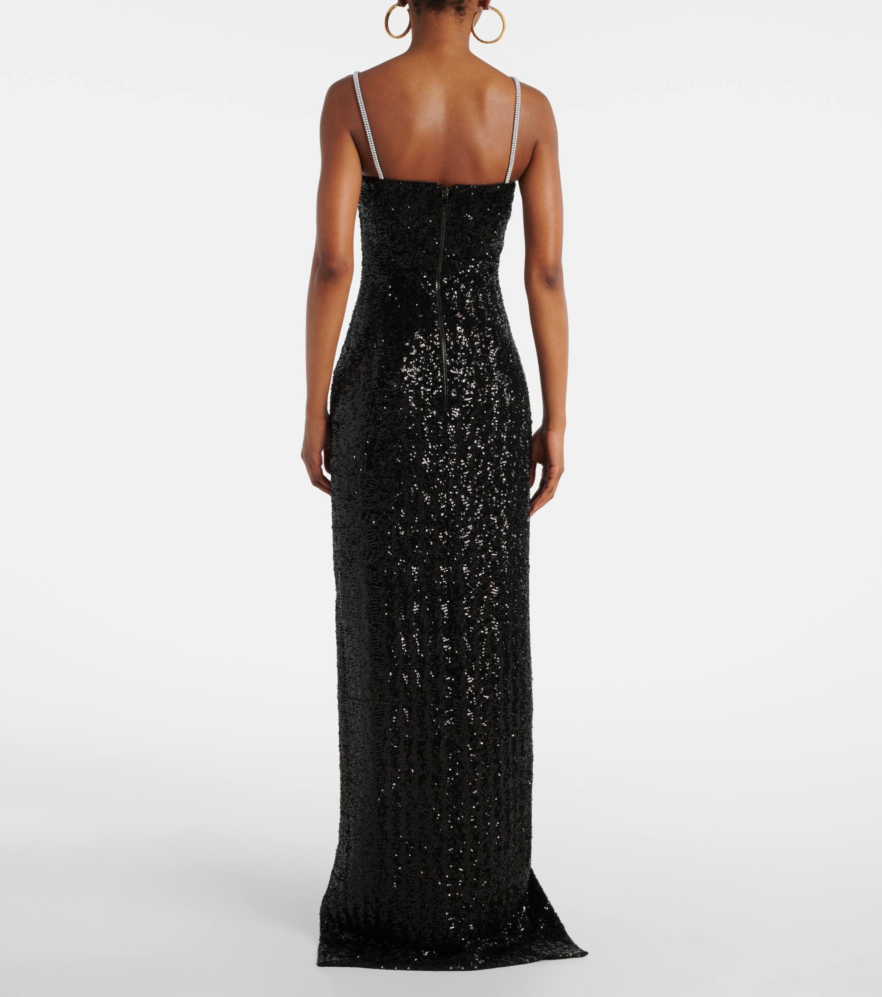Embellished crepe gown - 3