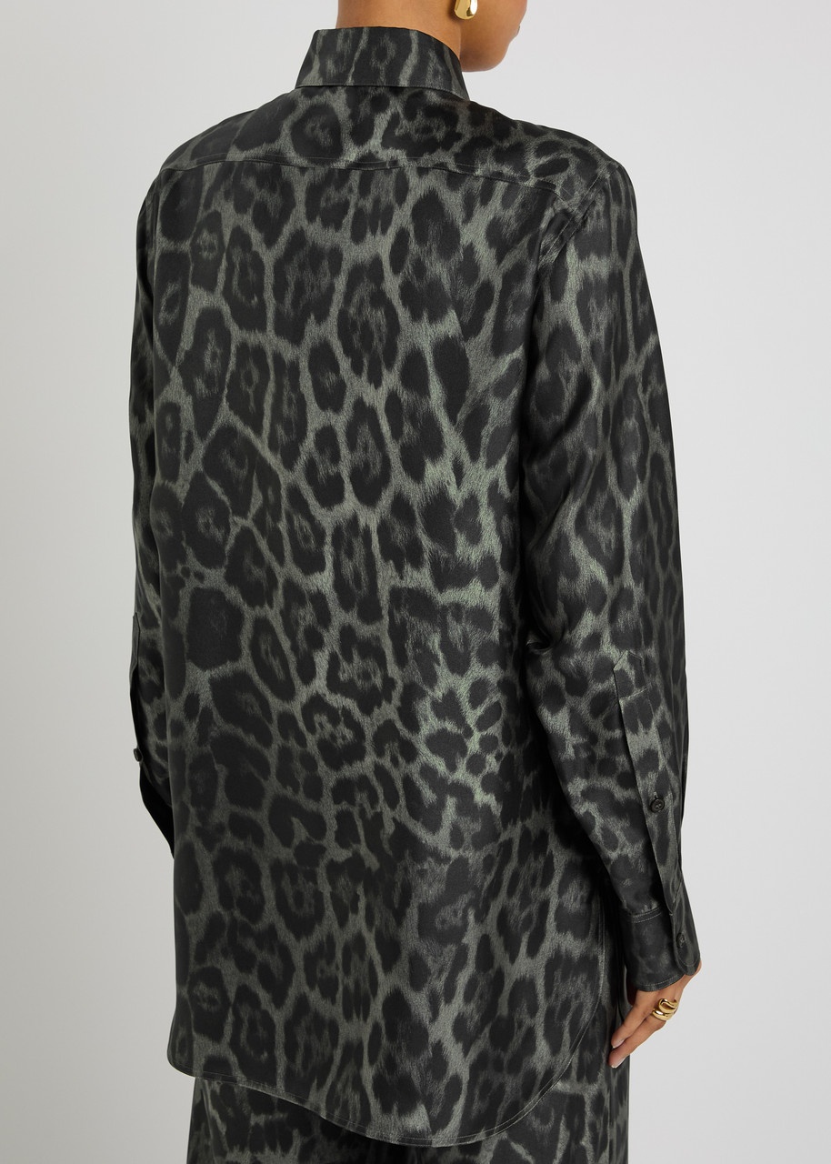 Stella Mccartney Leopard-print Silk Shirt - 3