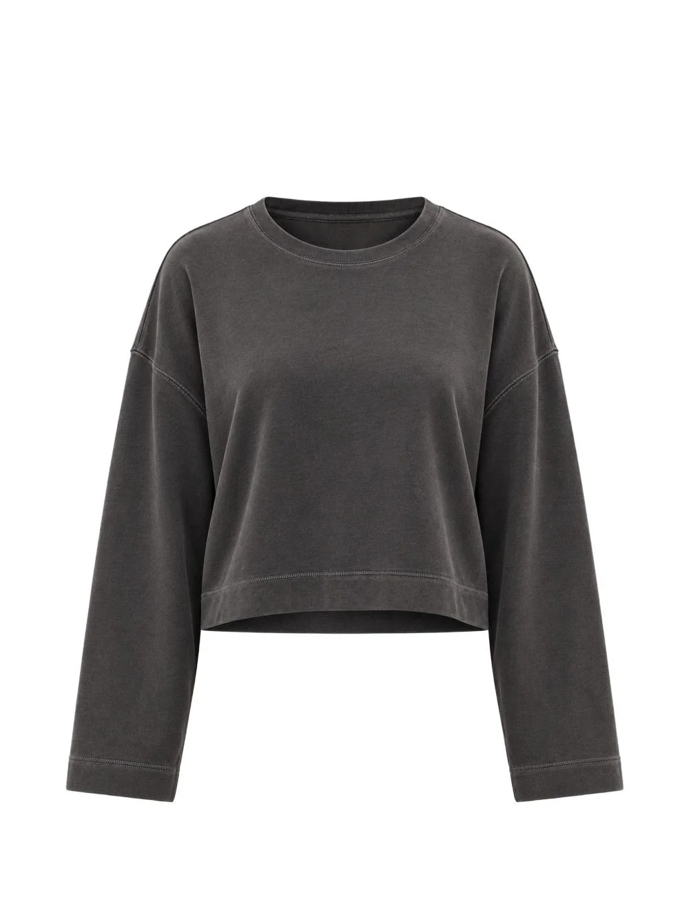 cropped dropped-shoulder sweatshirt - 1
