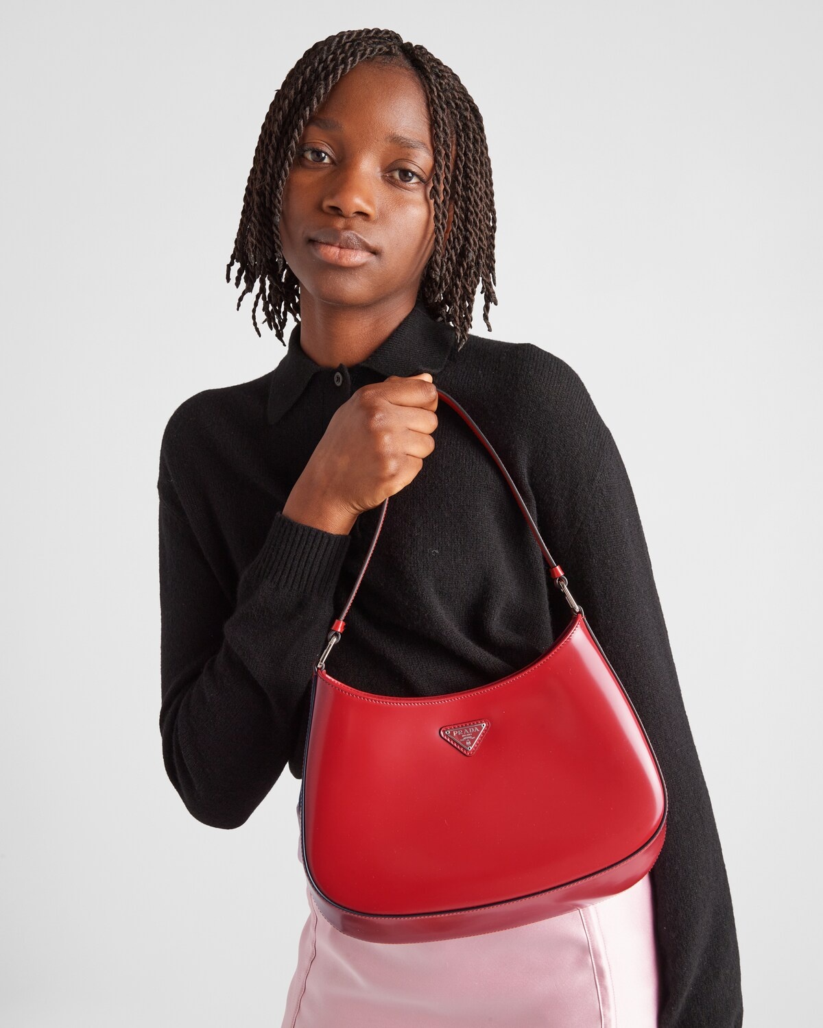 Prada Cleo brushed leather shoulder bag - 7