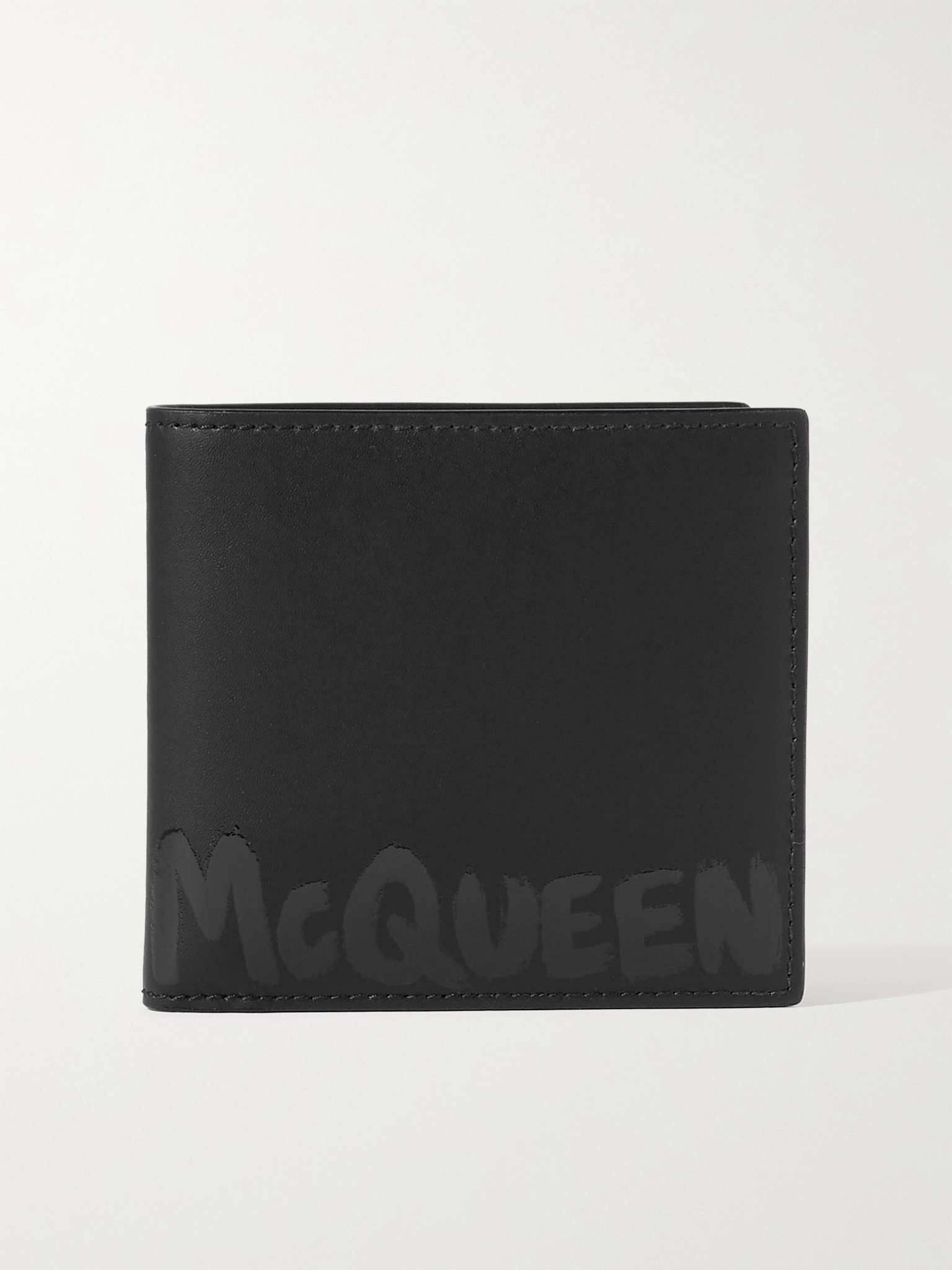 Logo-Print Leather Billfold Wallet - 1