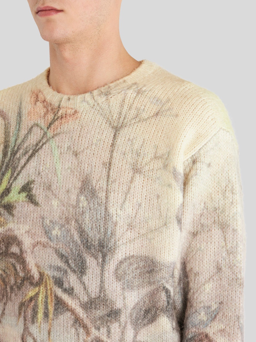 PRINTED MIXED ALPACA JUMPER - 3