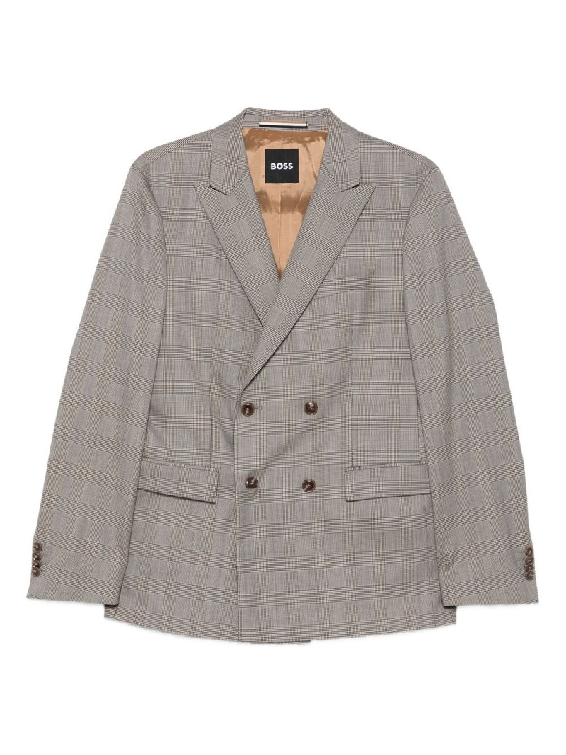 double-breasted checked suit 1