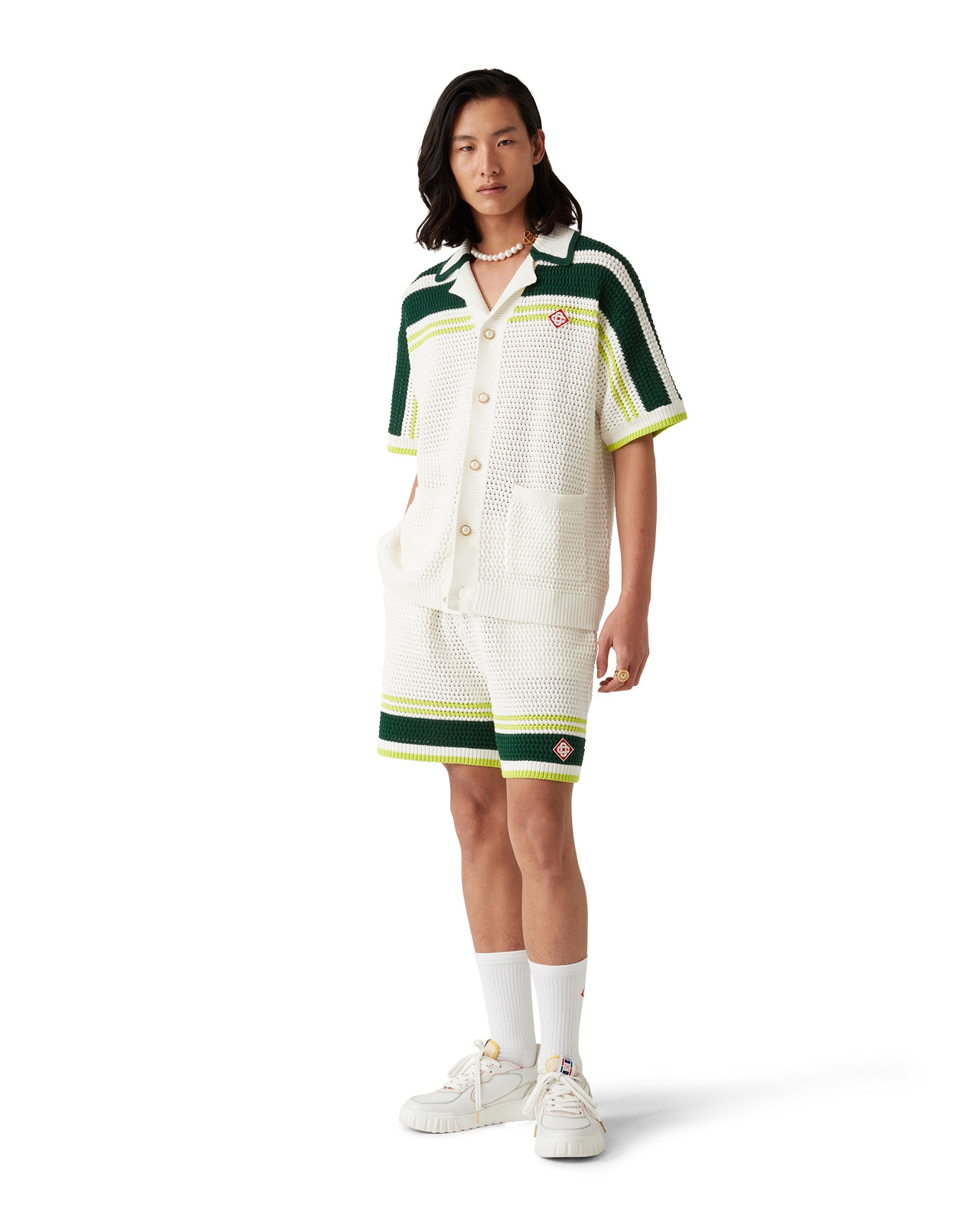 Mens Court White & Multicolour Sneakers | Casablanca Paris - 10
