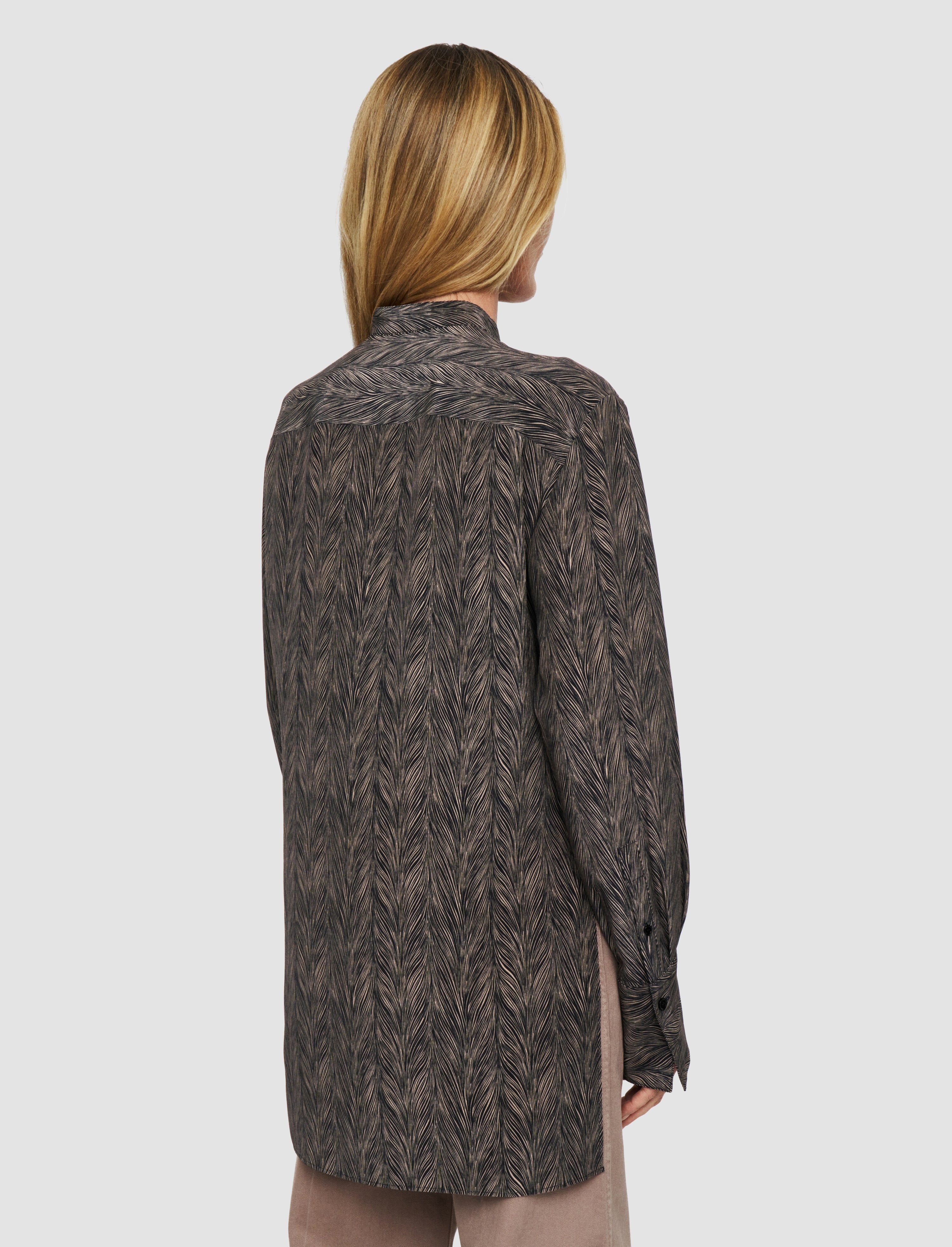 Albin Crepe de Chine Print Silk Blouse - 4