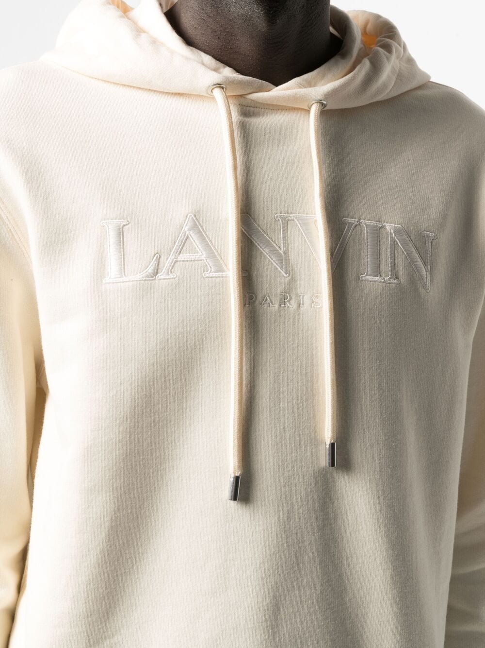 embroidered-logo drawstring hoodie - 5