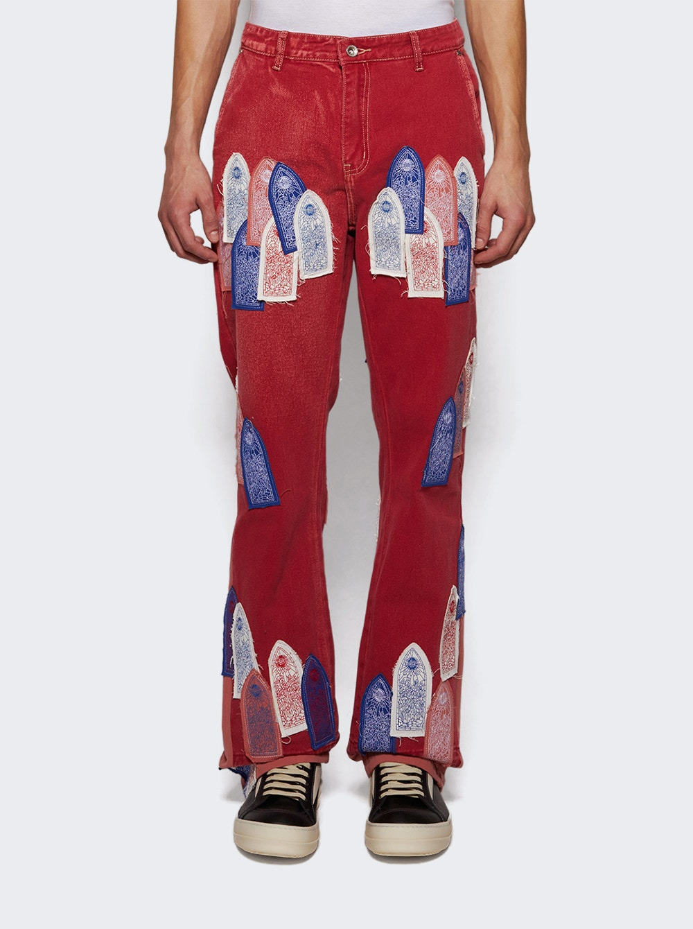 Patched Arch Carpenter Pant Crimson - 2