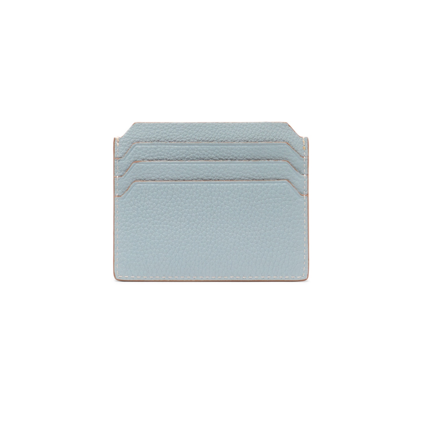 Light blue tumbled leather credit card holder - 3