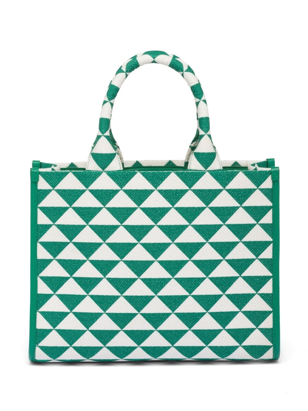 Small Prada Symbole embroidered fabric handbag - 4