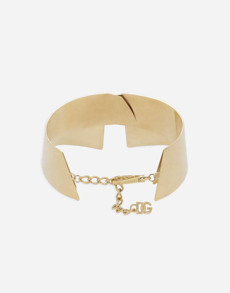 Rigid metal shirt collar necklace 4