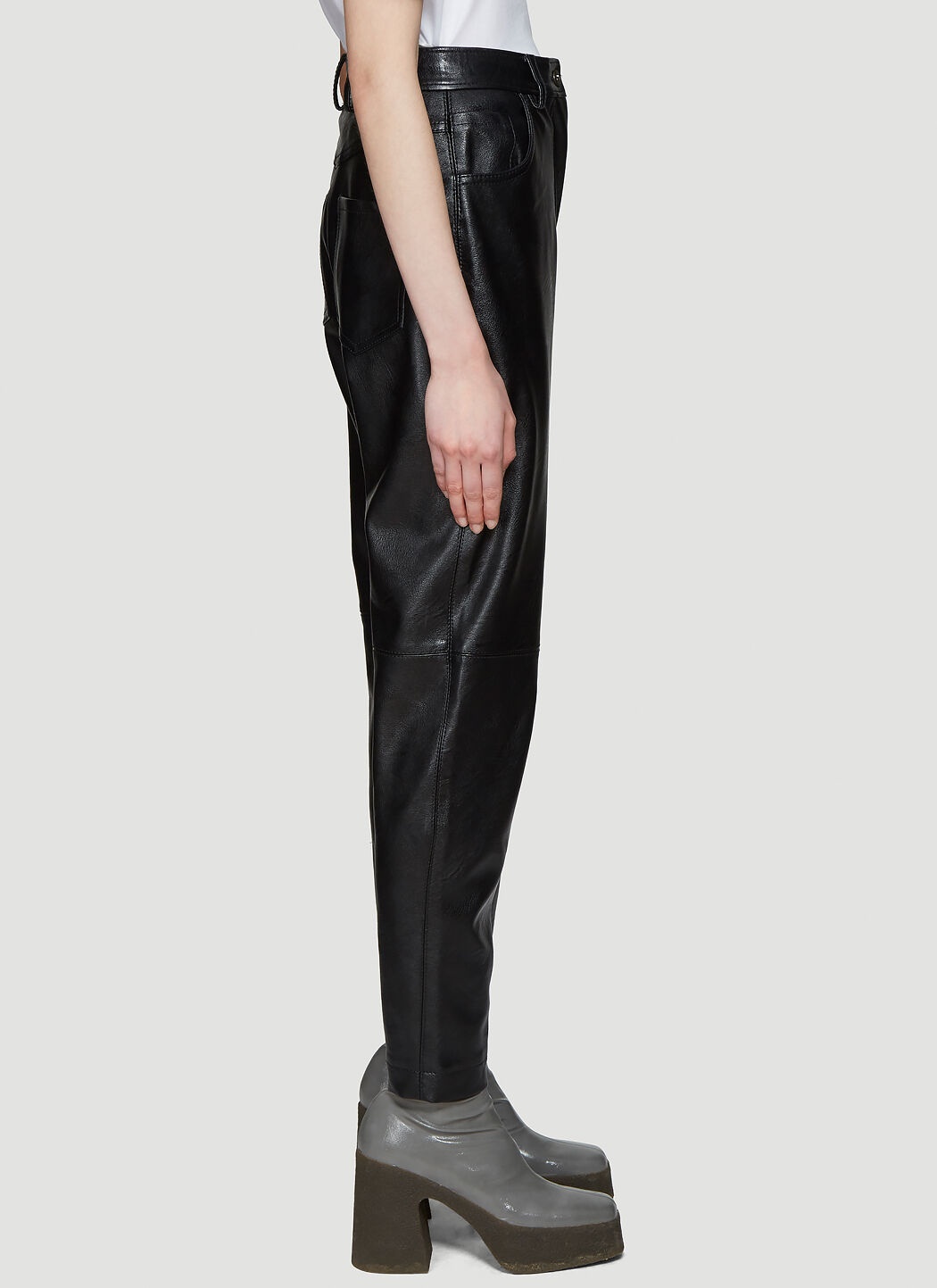Hailey Faux Leather Trousers - 3