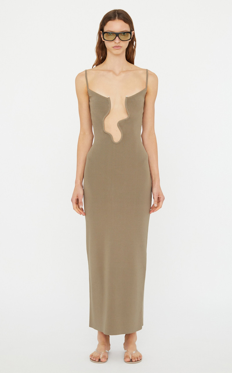 Salacia Wire Column Dress brown - 1