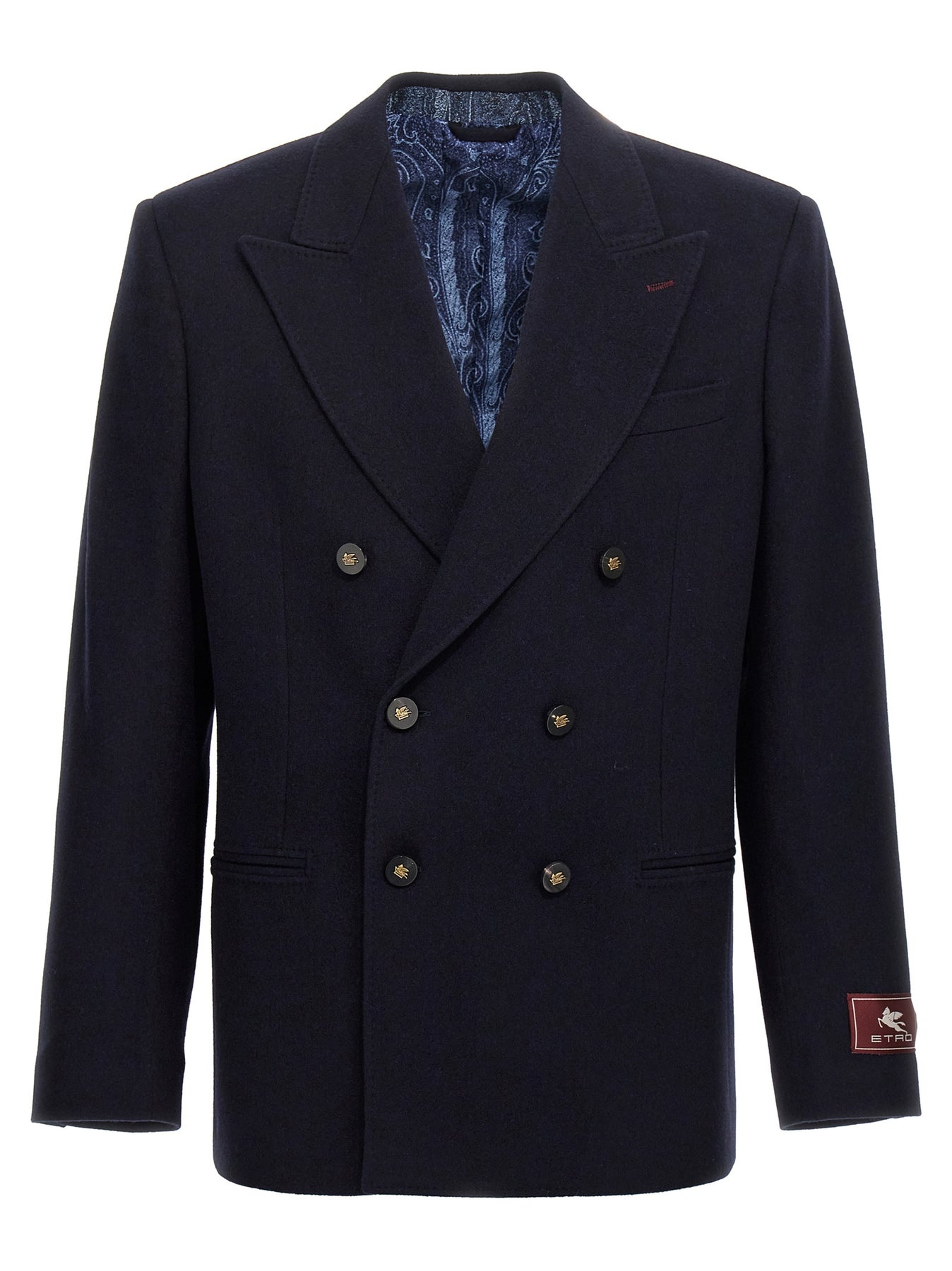 Decorative Basting Blazer Blue - 1