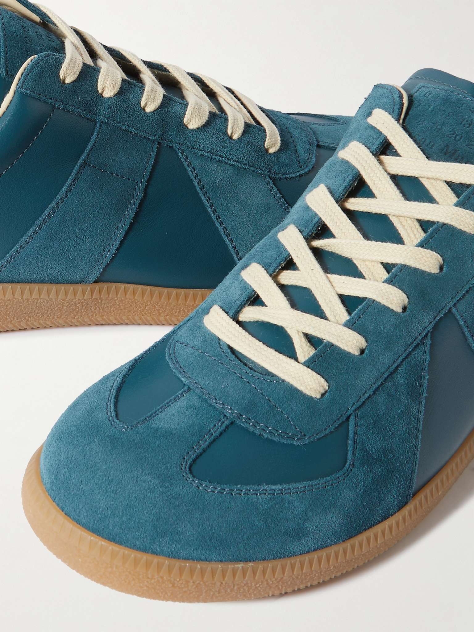 Replica Leather and Suede Sneakers - 6