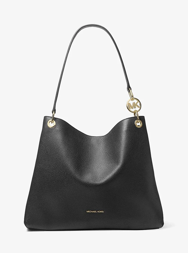 Christina Large Pebbled Leather Shoulder Bag - 1