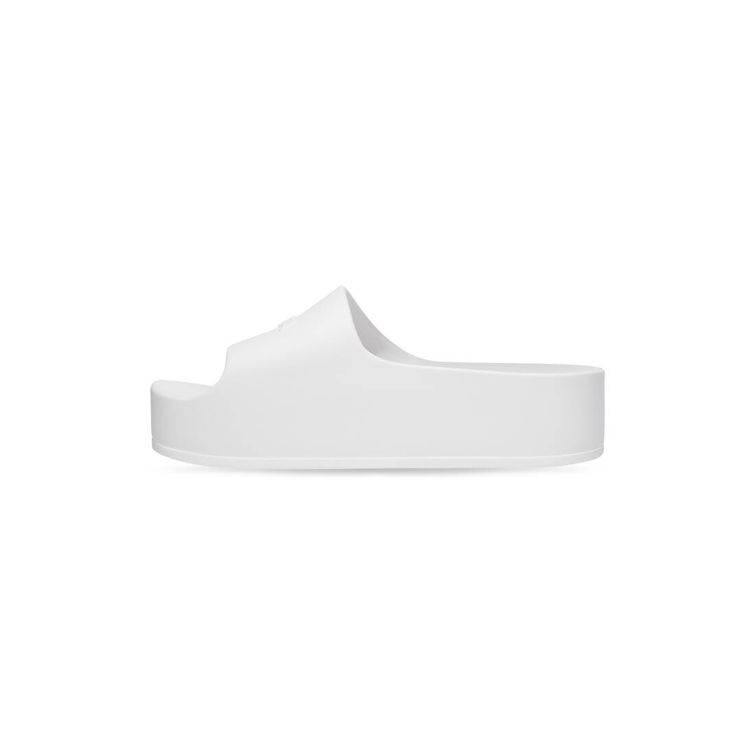 Women's Chunky Slide Sandal in White - 4