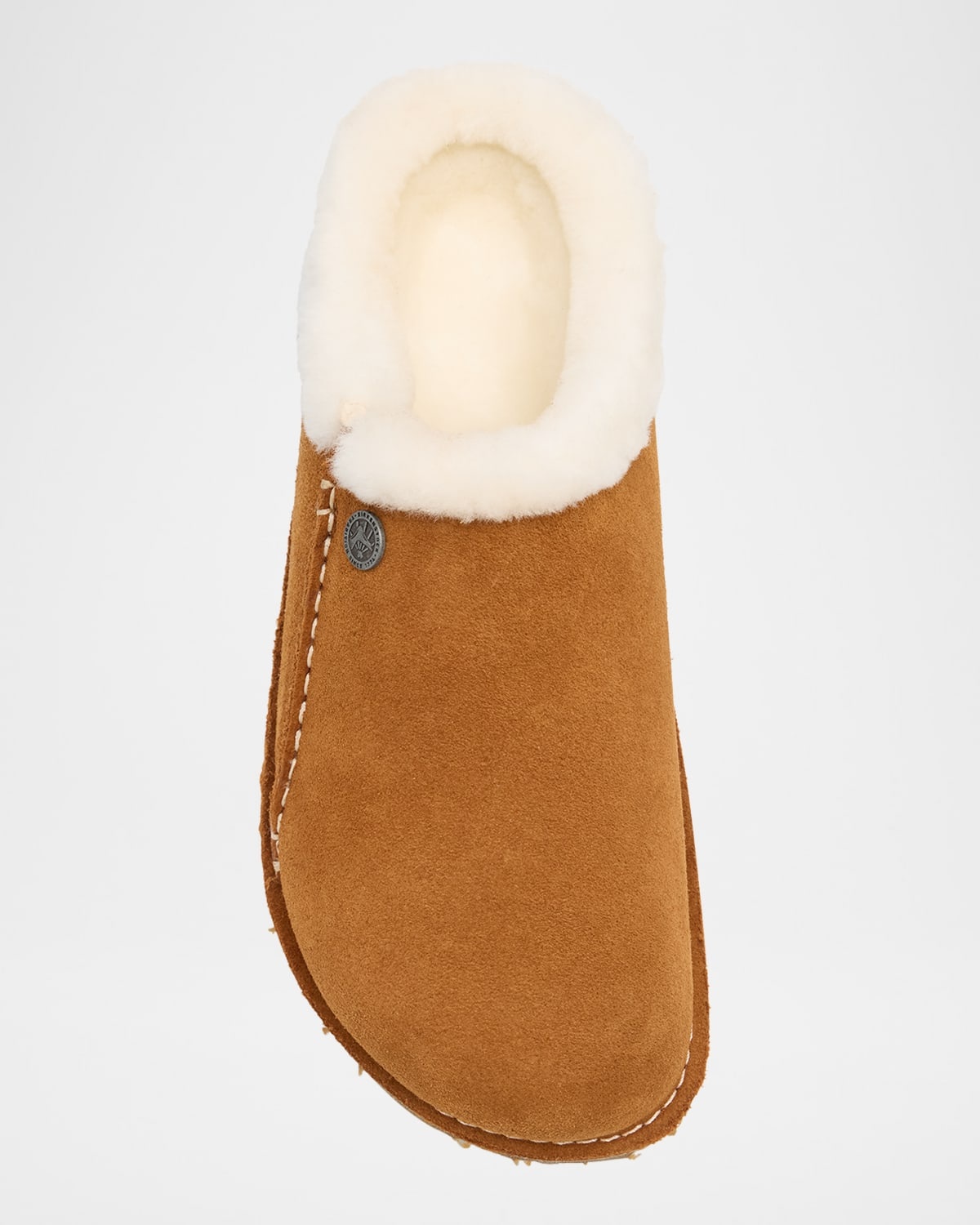 Zermatt Suede Shearling Slipper Mules - 3