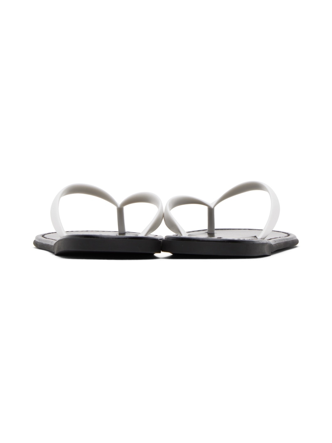 White & Black Beach Sandals - 2