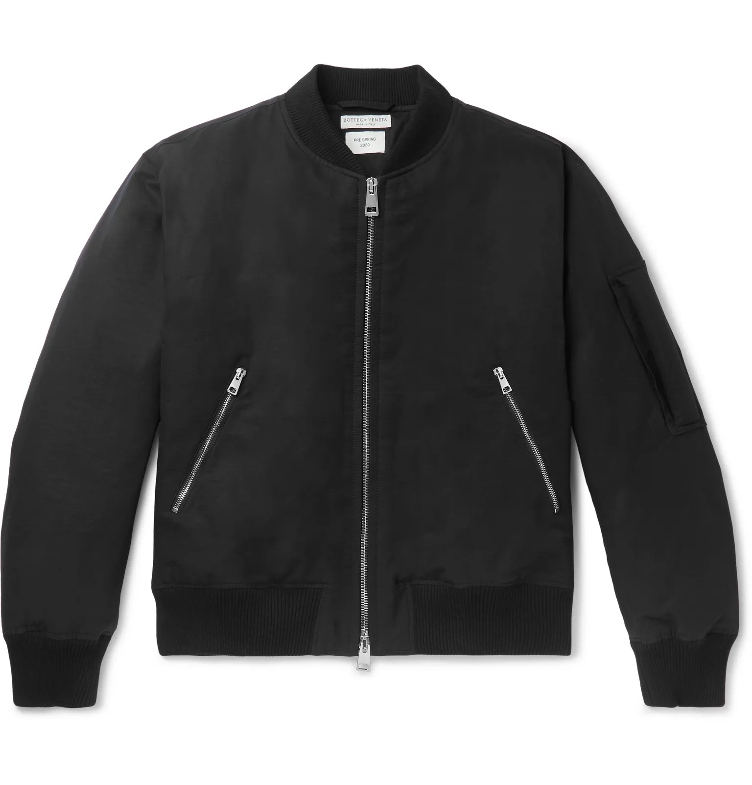 Padded Cotton-Blend Twill Bomber Jacket - 1