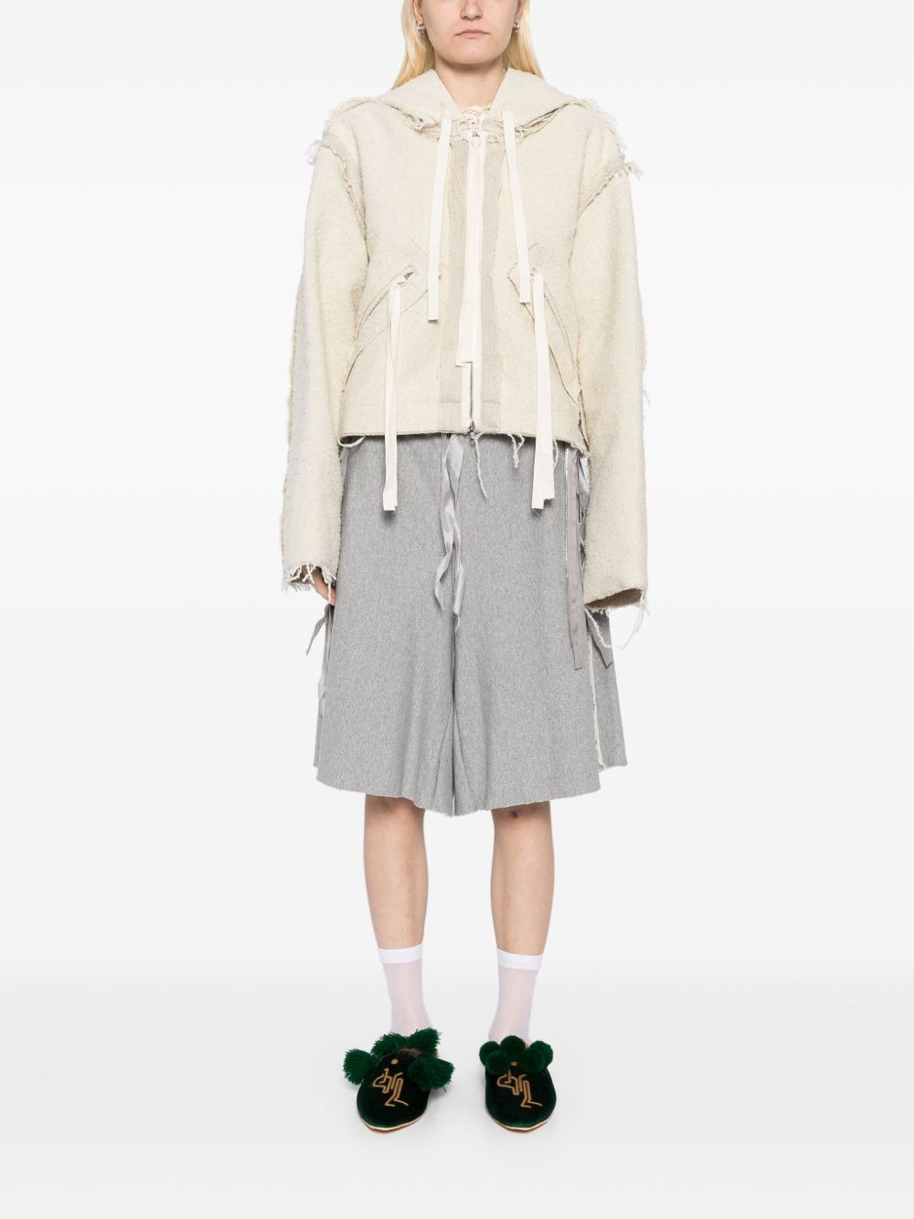 fringe detailing short - 3