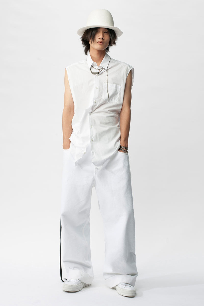 Dorian Sleeveless High Comfort Long Shirt 7
