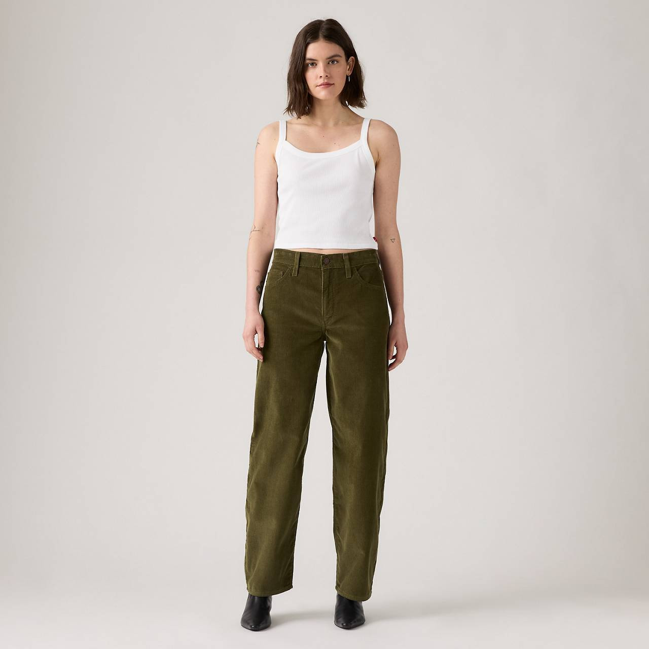 BAGGY DAD CORDUROY WOMEN'S PANTS - 2