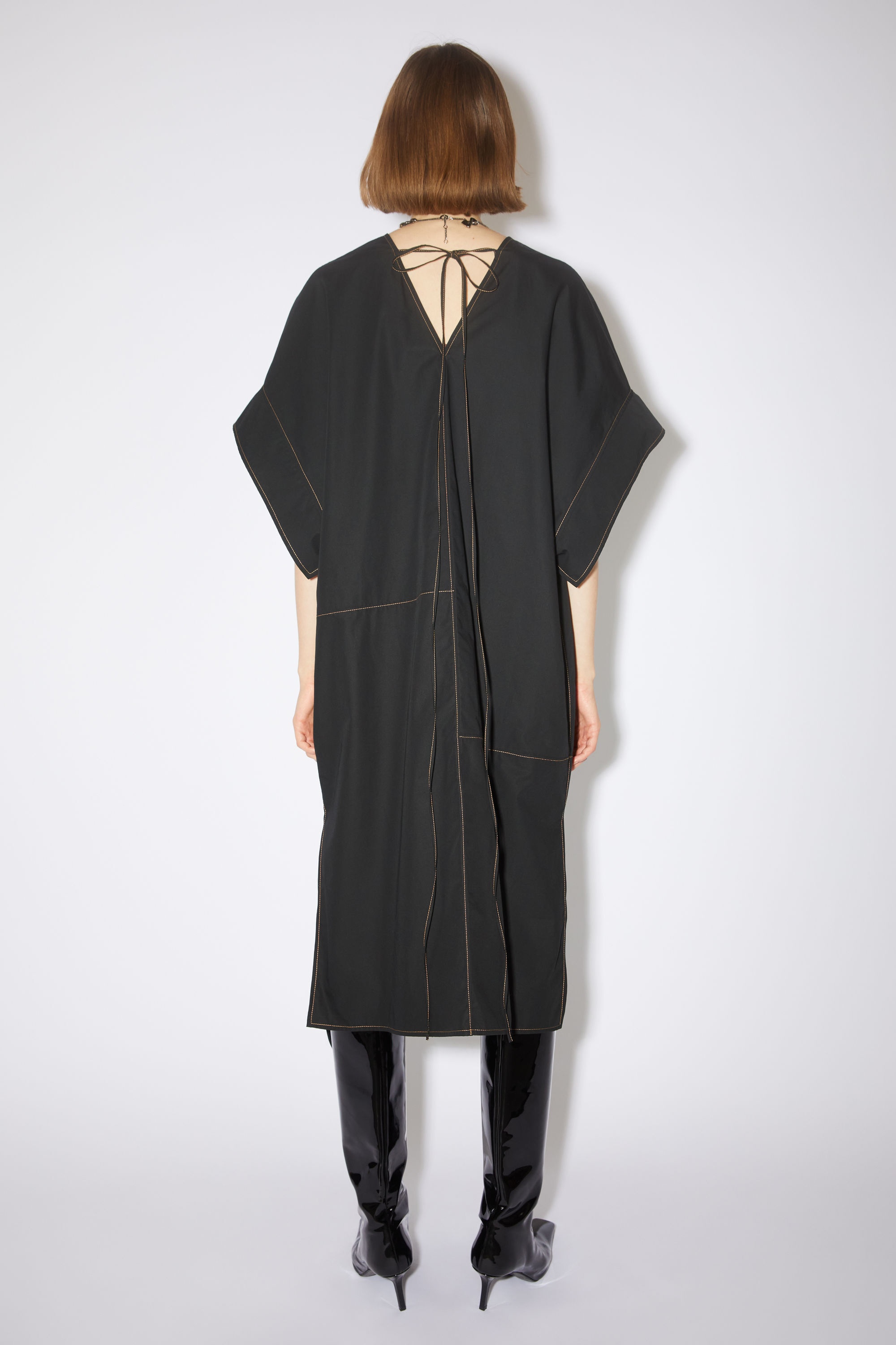 Short sleeve dress - Black - 3