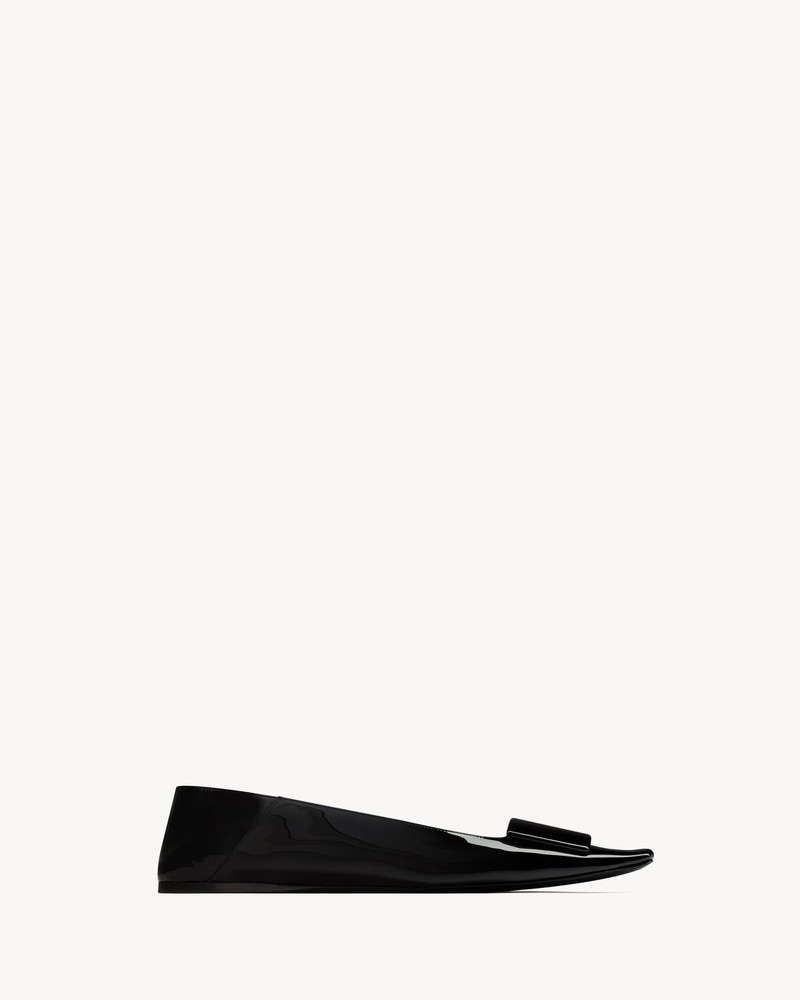 SAINT LAURENT POPPY BALLERINAS IN PATENT LEATHER outlook