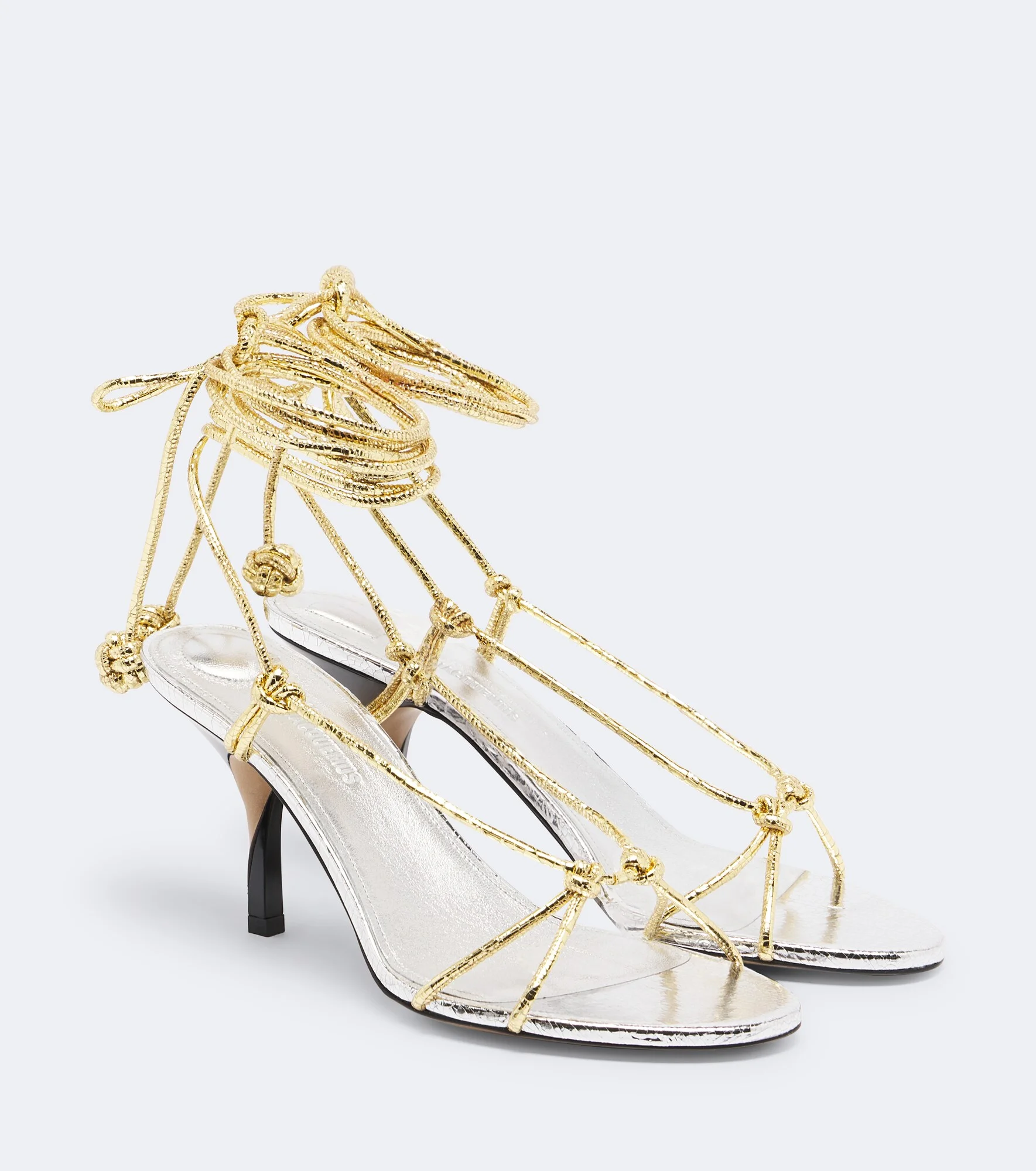 Tourni metallic leather sandals - 1
