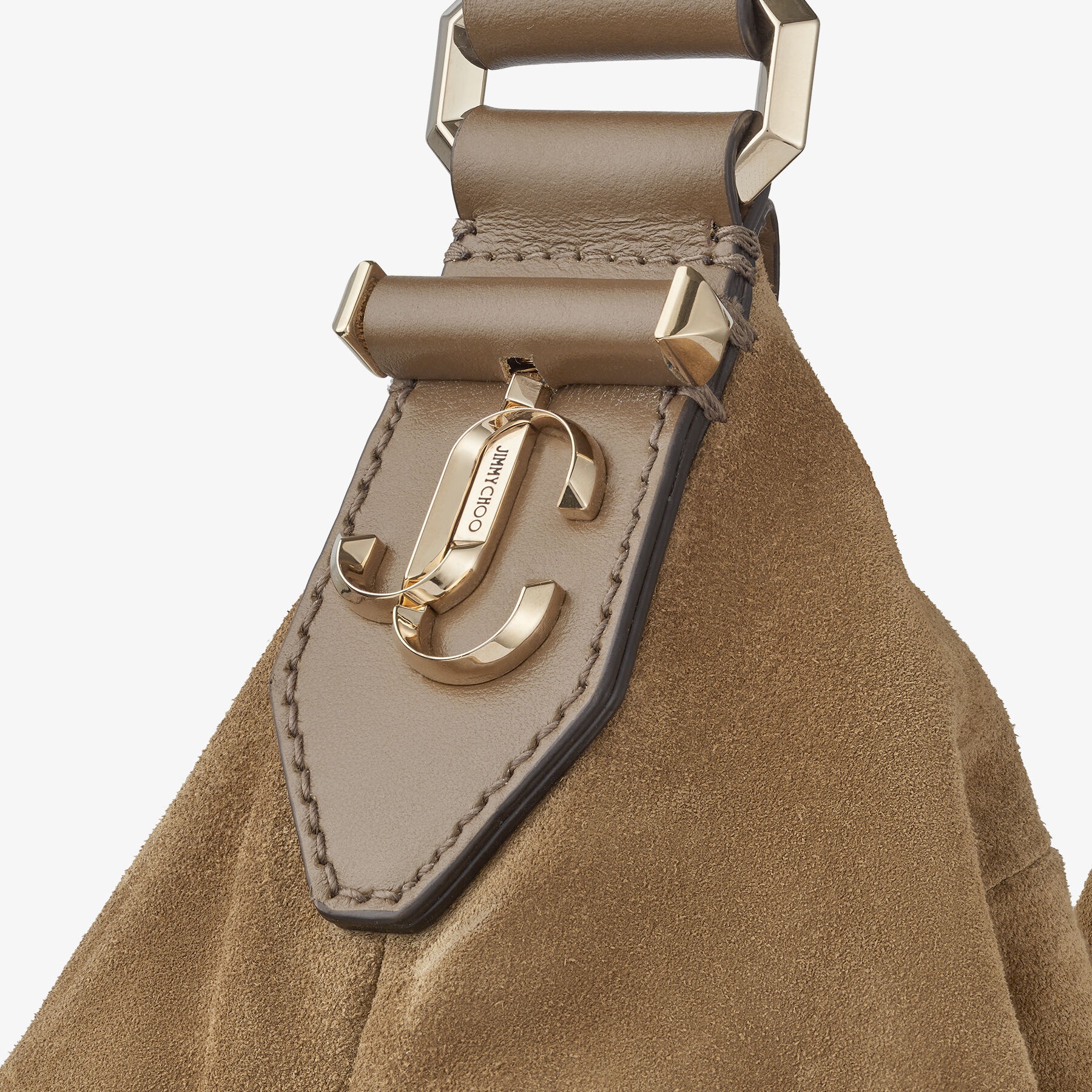 Ana Hobo/s
Caper Green Suede and Smooth Calf Leather Hobo Handbag - 5
