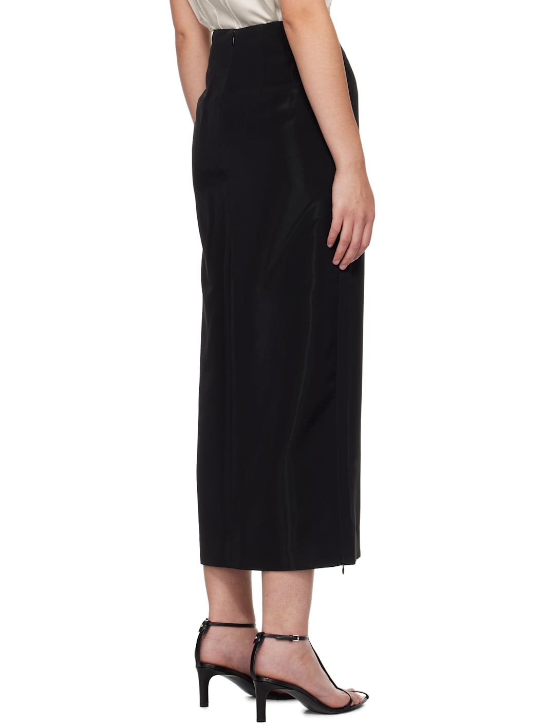 Black Aodai Maxi Skirt - 3