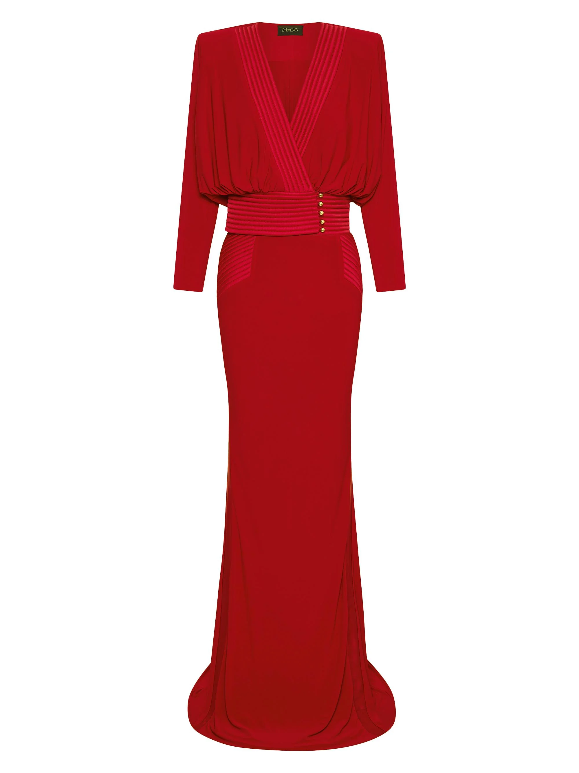 Women's I'm Her Man Long-Sleeve Gown - Red - 1