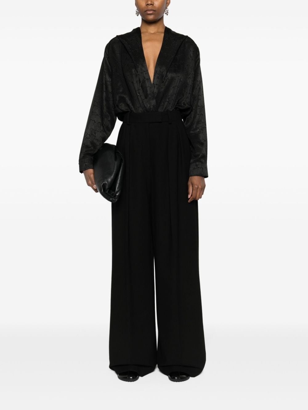 jacquard-pattern bodysuit - 2