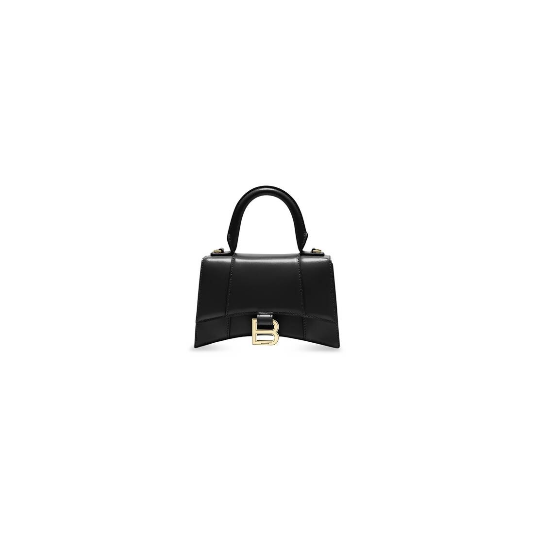 Women's Hourglass Xs Handbag Box in Black - 1