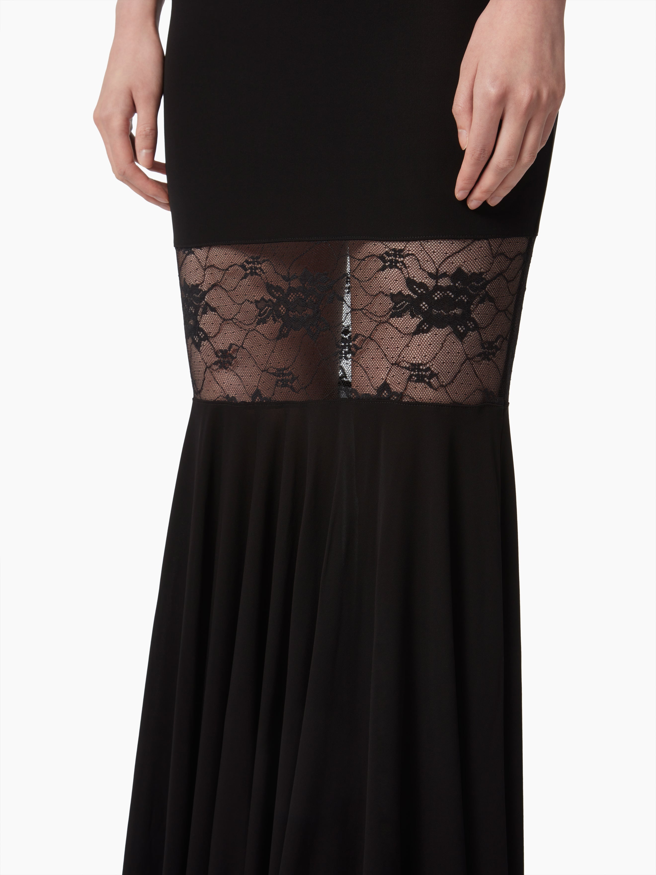MERMAID SKIRT WITH LACE INSERT - 3