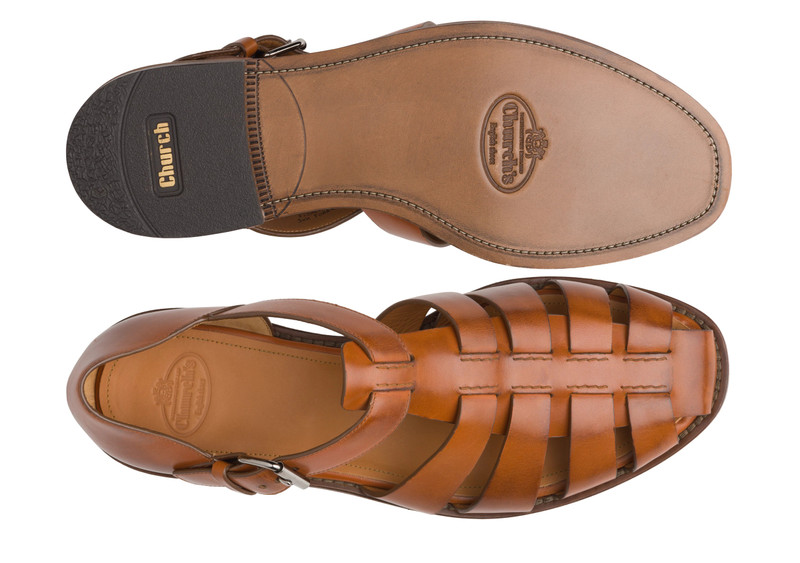 Fisherman Nevada Leather Sandal Walnut 3