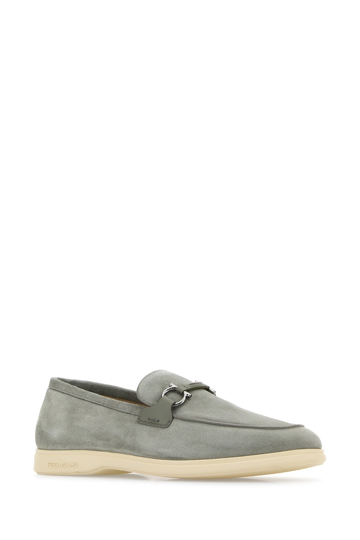 Grey suede Cosimo loafers - 2