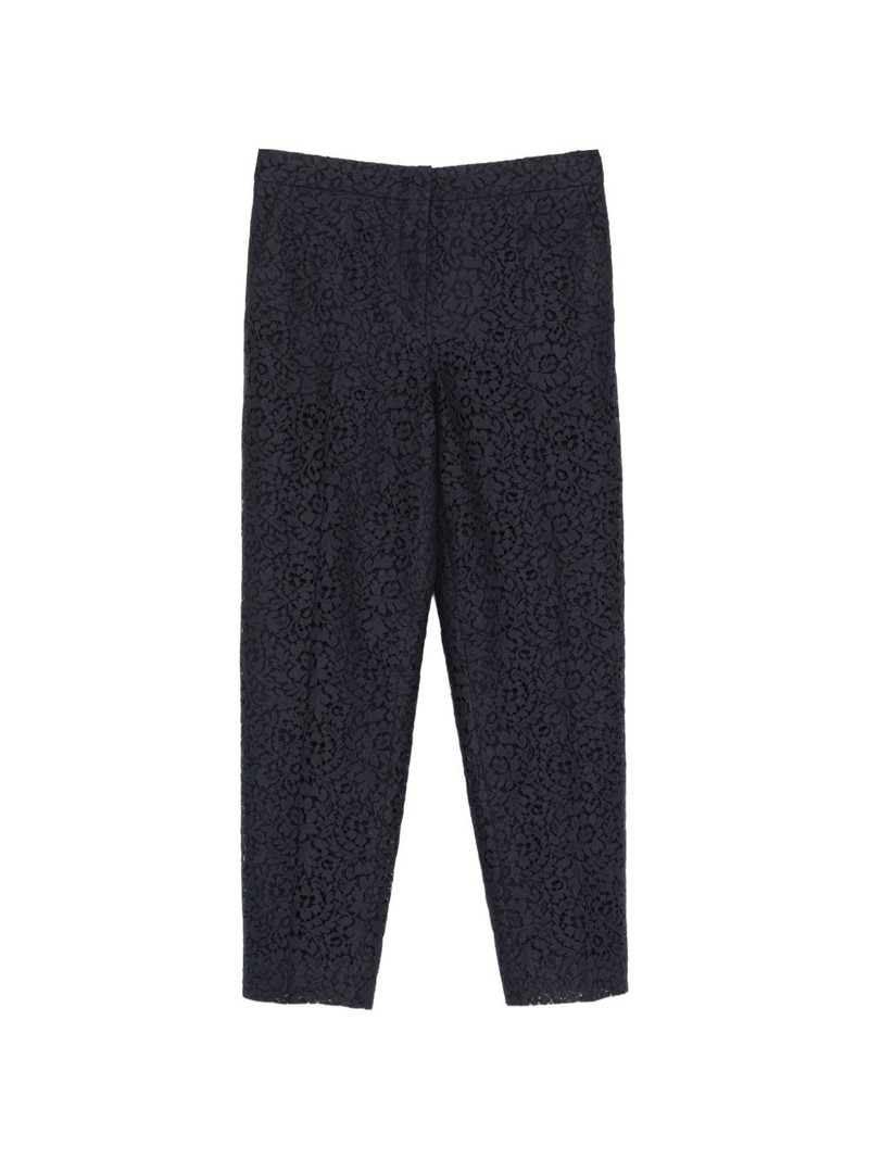 Corona lace straight-leg trousers 1