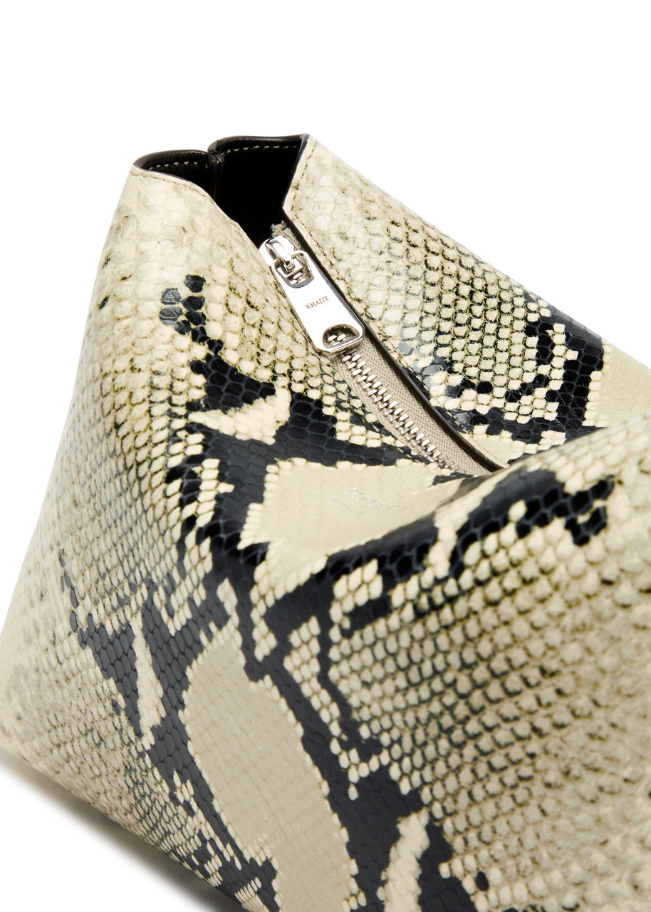Khaite Lina Medium Snake-effect Leather Cross-body bag - 3