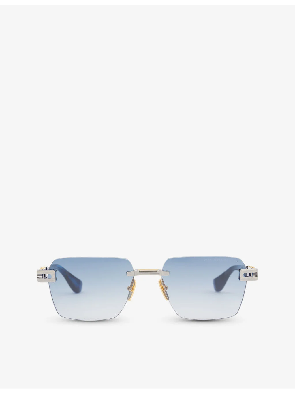 D4000423 square-frame metal sunglasses - 1