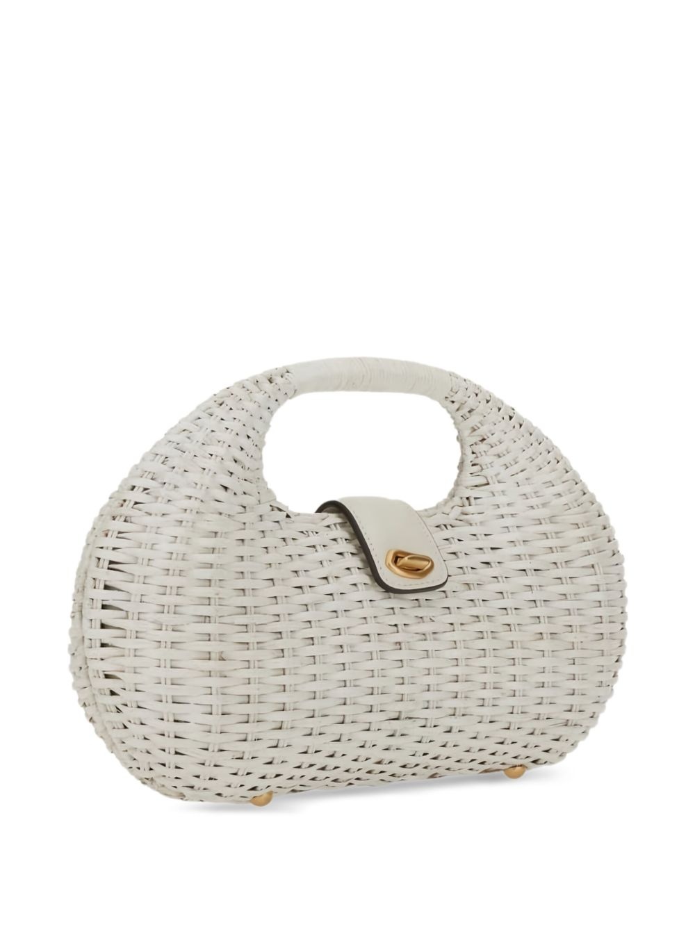 Lydia woven basket-style tote bag - 3