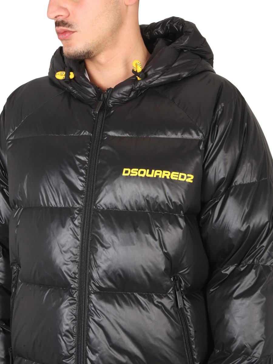 DSQUARED2 DOWN JACKET WITH LOGO PRINT - 4