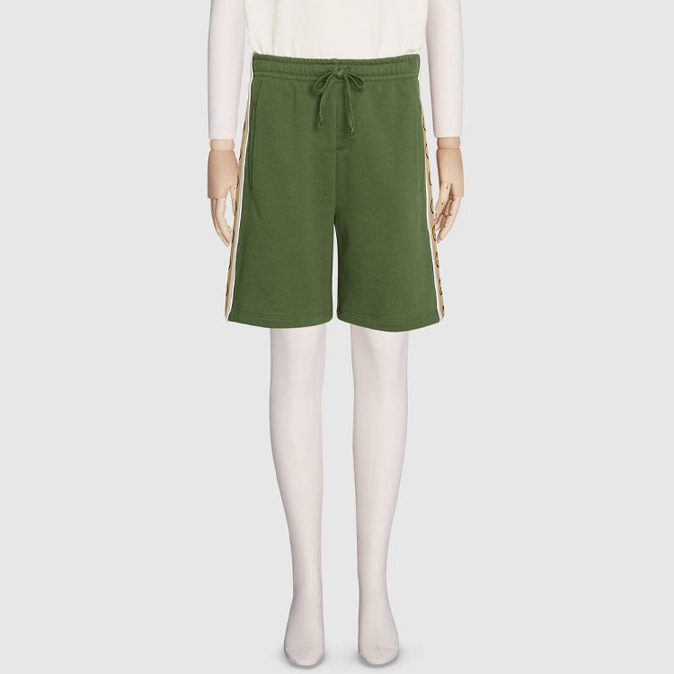 Gucci Knitted Cotton Shorts For Men Green 630715-XJBUW-3806 - 2