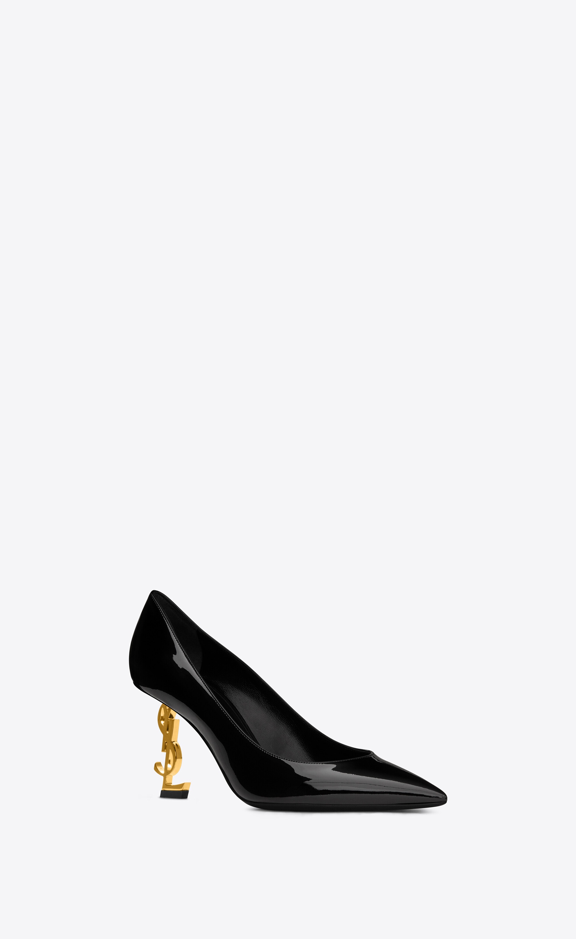 opyum pumps in patent leather with gold-tone heel - 4