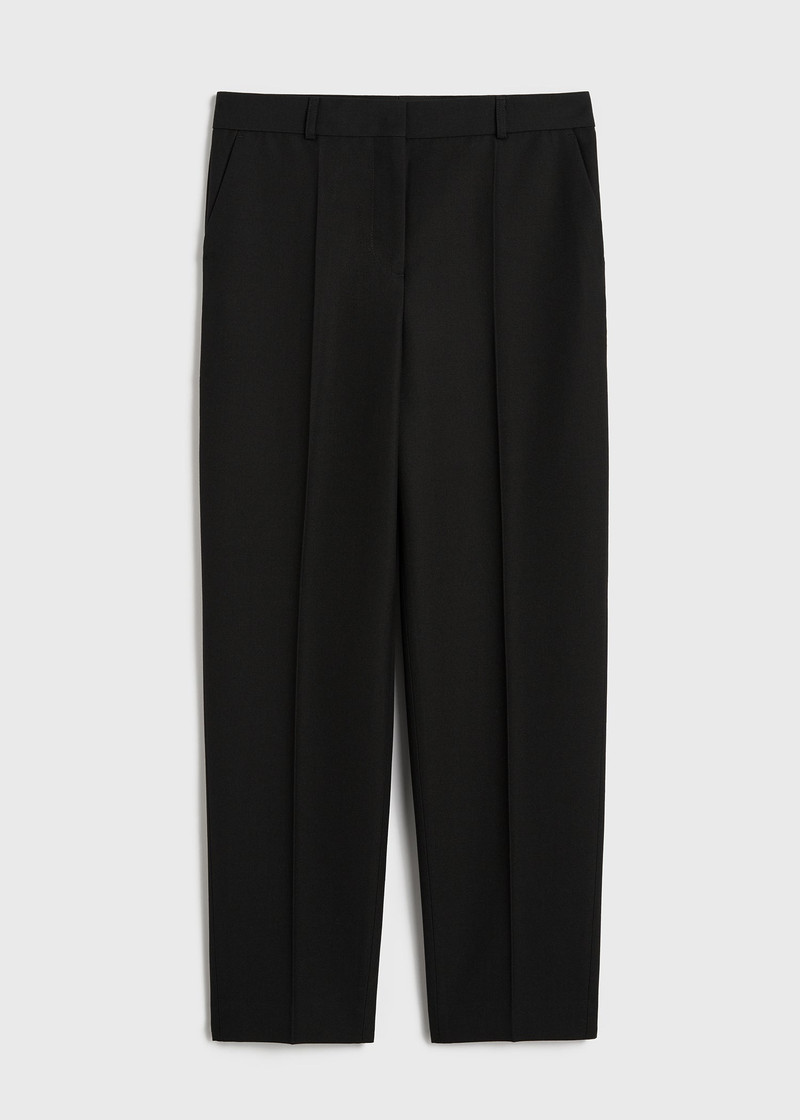 Low-waist tailored trousers black - 1
