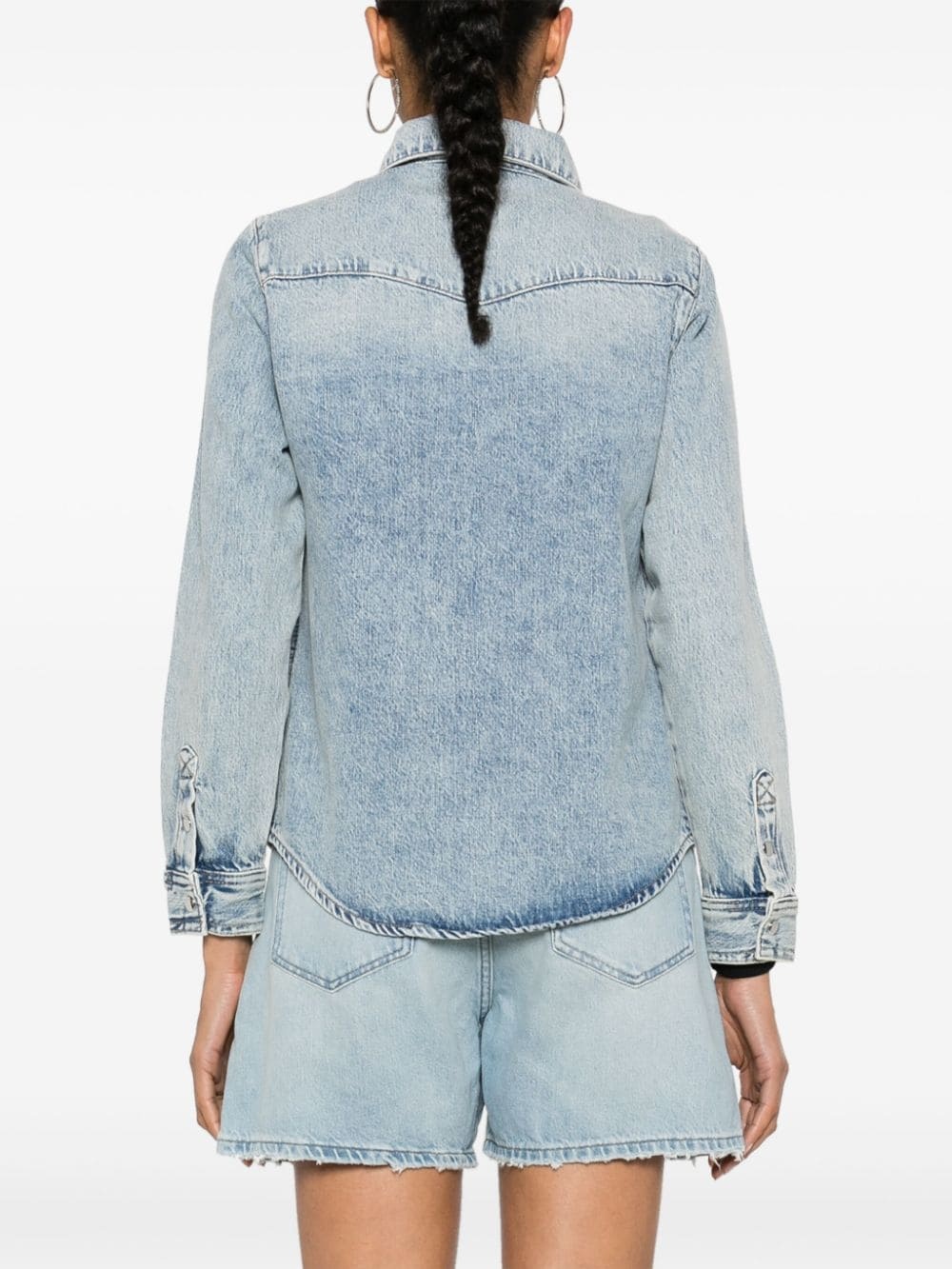 Heritage washed-denim shirt - 4