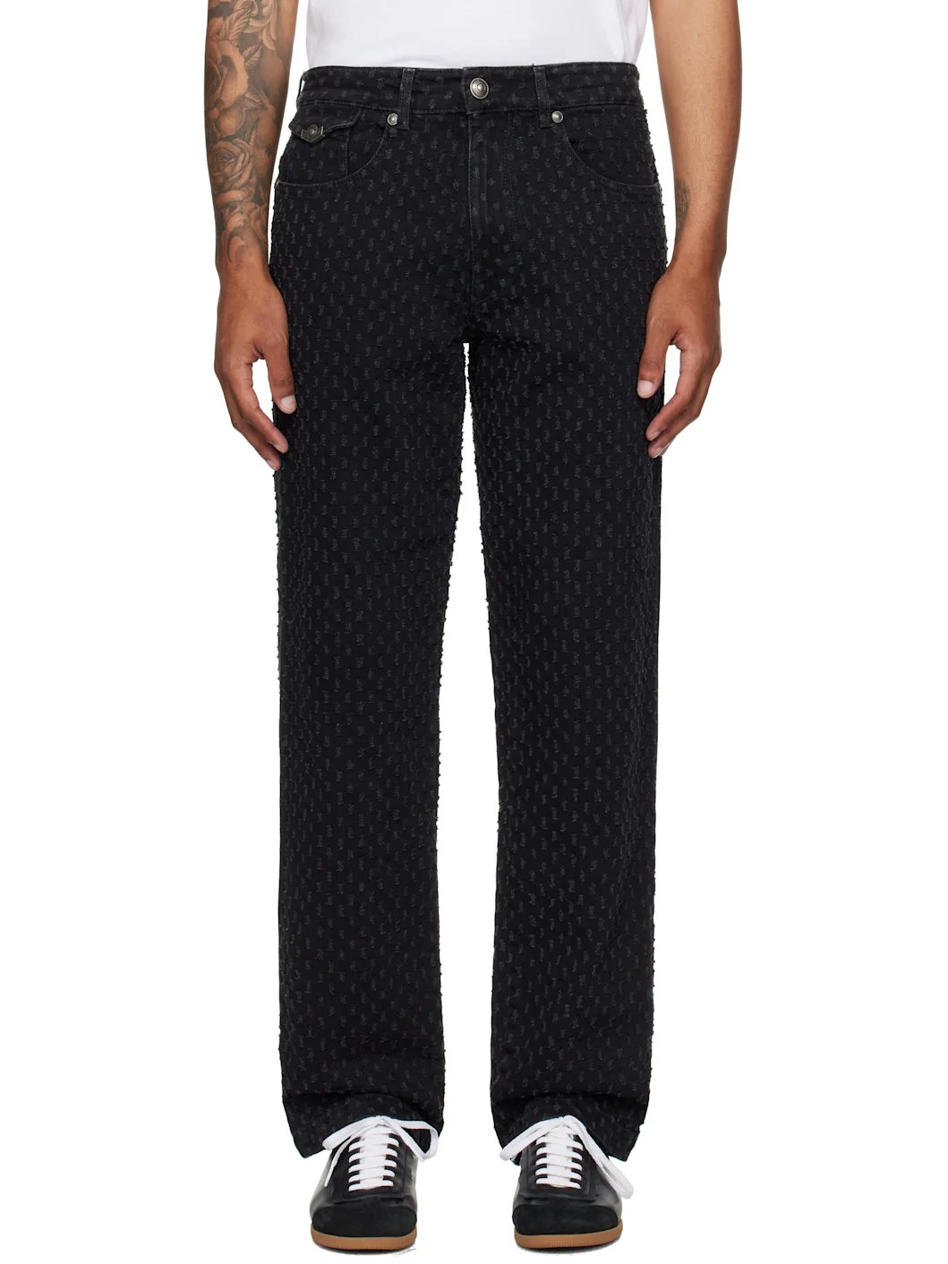 Black 5-Pocket Jeans - 1