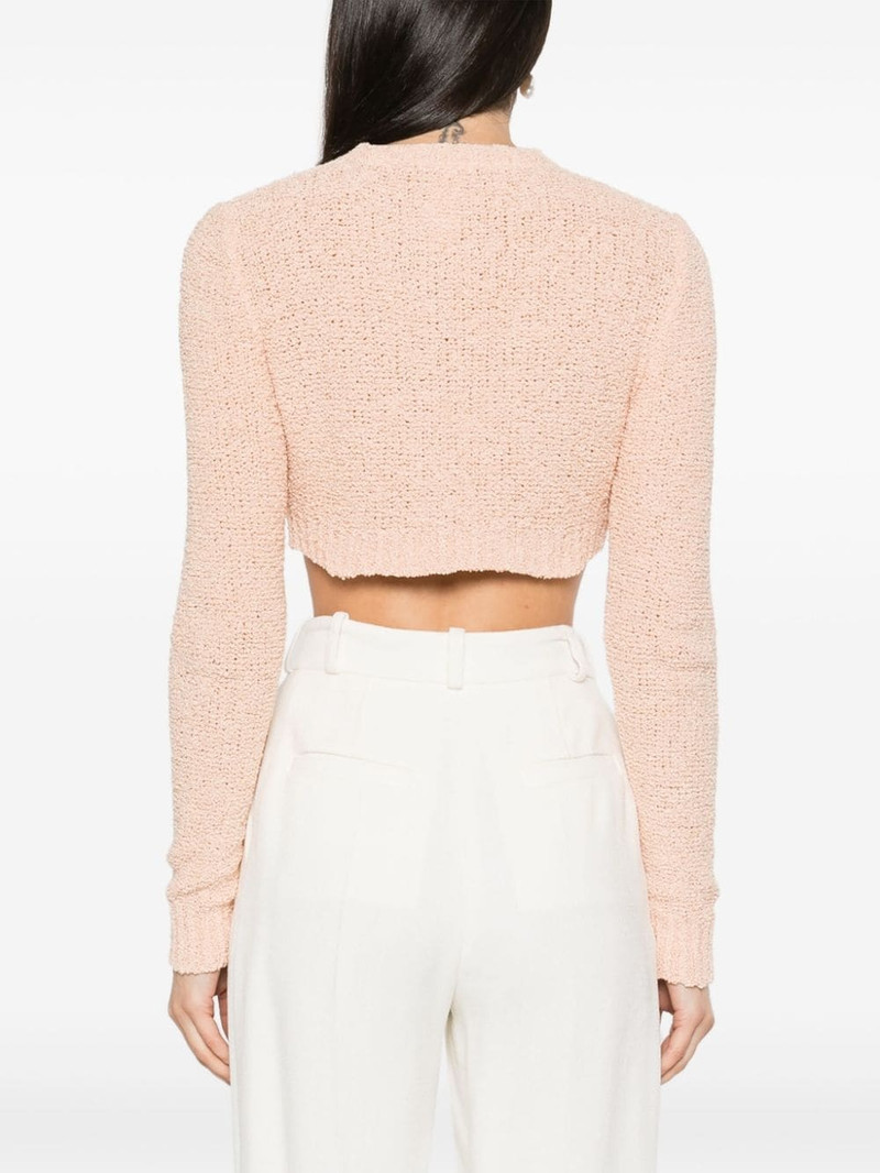 bouclÃ© cropped cardigan 4