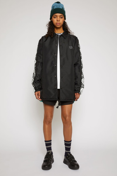 Acne Studios Face motif coach jacket black outlook